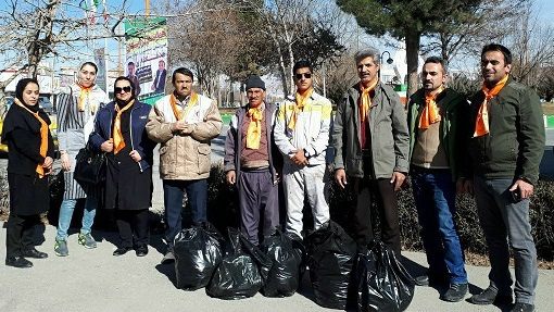 14.برنامه پاکسازی خیابان از زباله در شیروان با مشارکت شهروندان اجرا شد